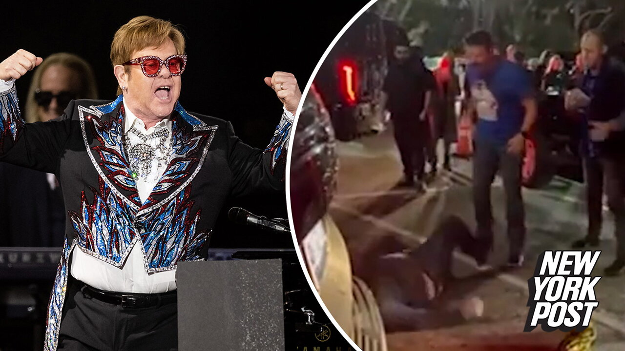 Couple brutally attacked outside Elton John concert in LA