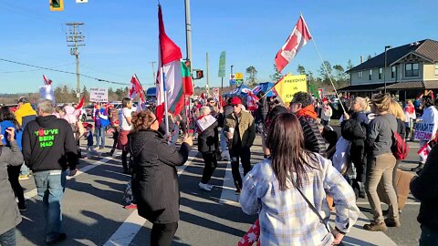 Protest @ 176th & 8th border Feb 12th 2022