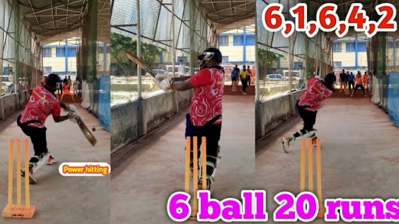 6balls 20 runs challenging match in nets
