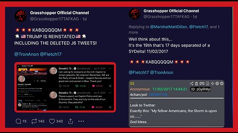 💥💥KABQQQQQM💥💥 VOX POPULI, VOX DEI. Trump/Scavino/Elon Crumbs and The Storm Tweet!!!