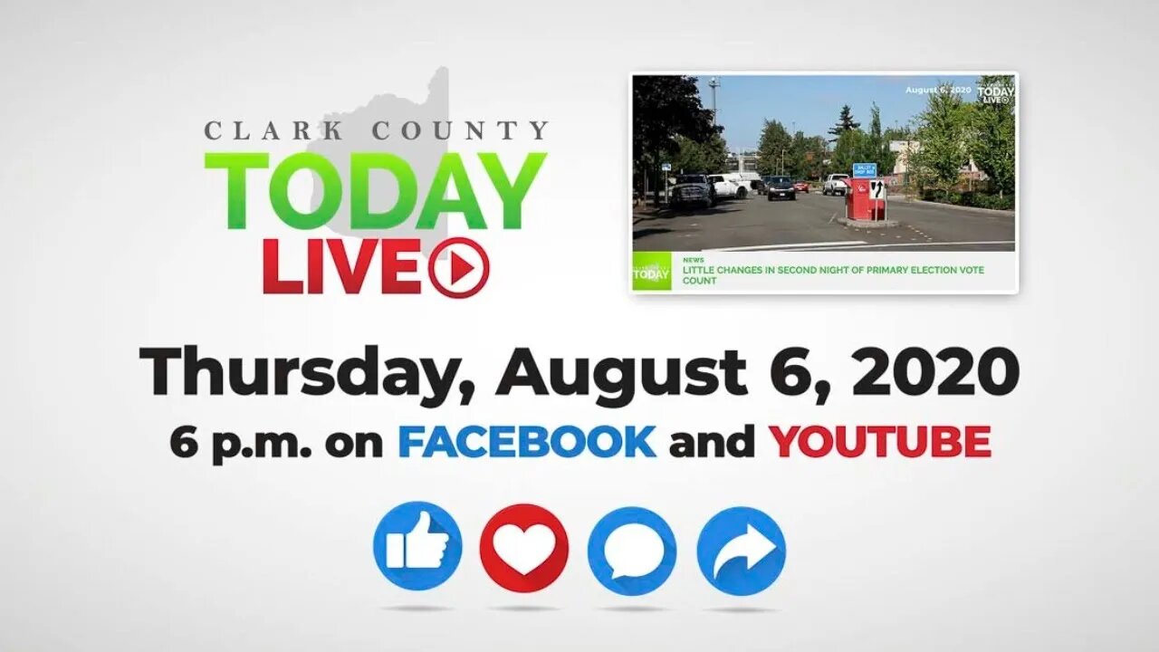 WATCH: Clark County TODAY LIVE • Thursday, August 6, 2020