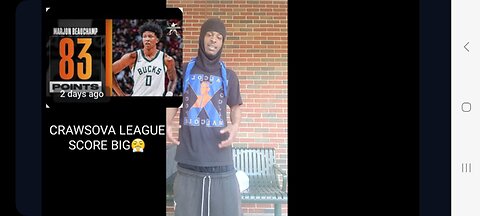 CRAWSOVA LEAGUE NEW RECORD 83 POINT MARJON BEAUCHAMP FINNA GET STARTED BUCKS 💪🏾💯