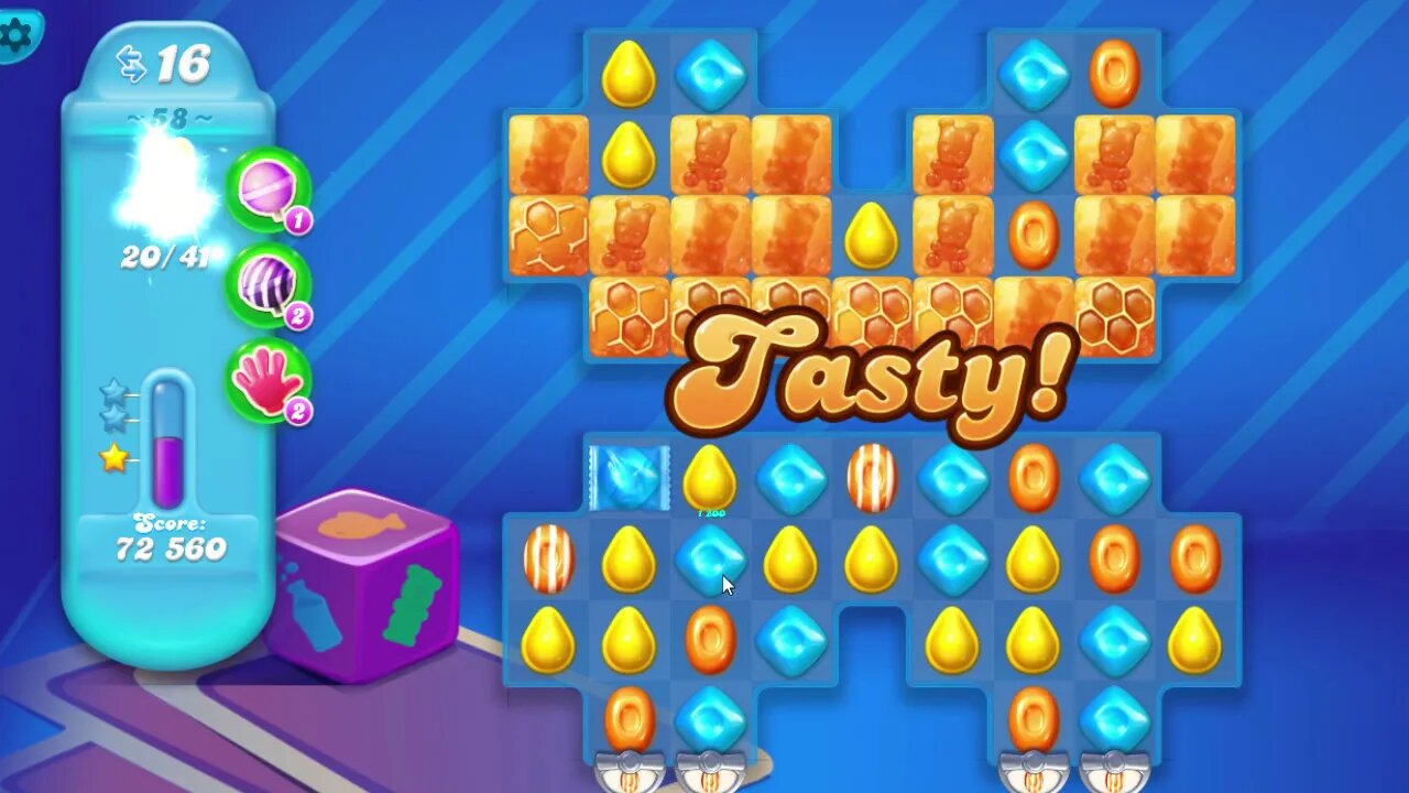 Candy Crush Soda Saga Level 58