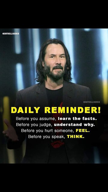 Daily reminder... from Keanu Reeves