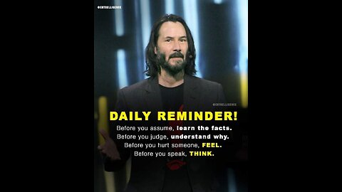 Daily reminder... from Keanu Reeves