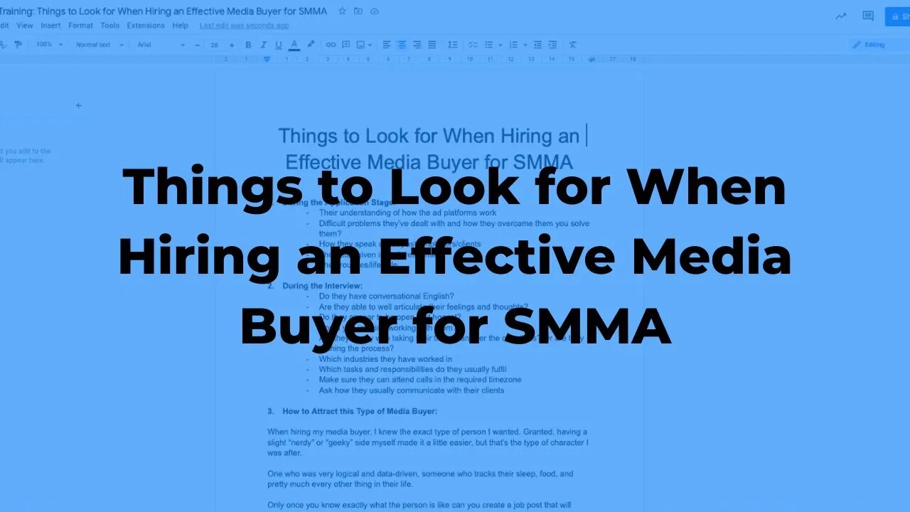 Things to Look for When Hiring an Effective Media Buyer for SMMA