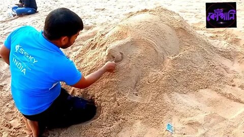 ll IN SEARCH OF A GOD / SAND ART / ART MAKING AT PURI SEA BEACH ll