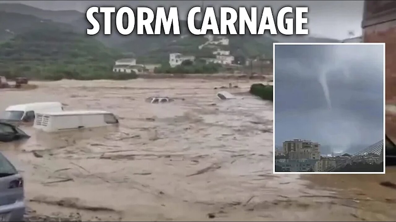 Malaga & Marbella swamped by storm deluge as tornadoes form off Costa Del Sol