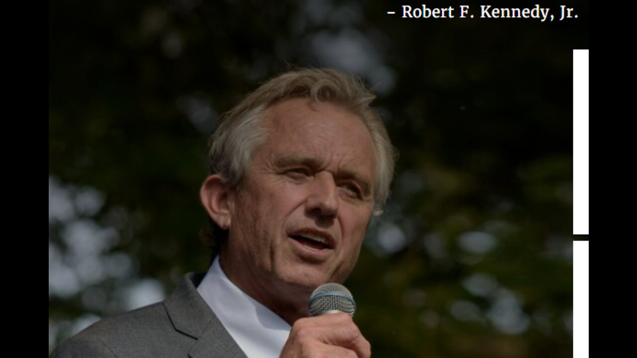 BOBBY KENNEDY PREVENTS ENVIR SOLUTIONS WHILE HIS CHD AIM IS KIDS FREE FROM ENVIR INDUCED INJURY