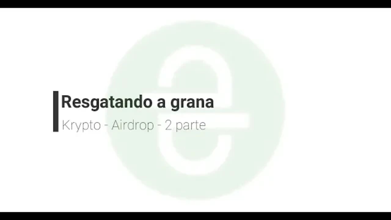 Finalizado - Airdrop - Krypto - Antecipe o saque dos tokens, e faça a ordem de venda