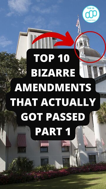 Top 10 Bizarre Amendments That Actually Got Passed Part 1
