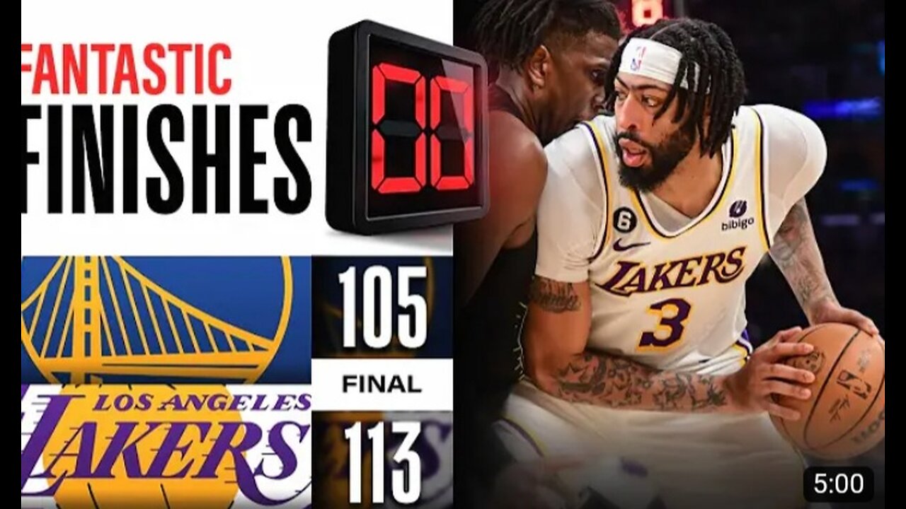 WILD ENDING Final 1:27 Warriors vs Lakers | March 5, 2023