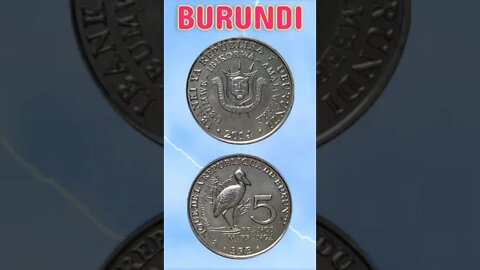 Burundi 5 Francs 2014.#shorts #education #coinnotesz