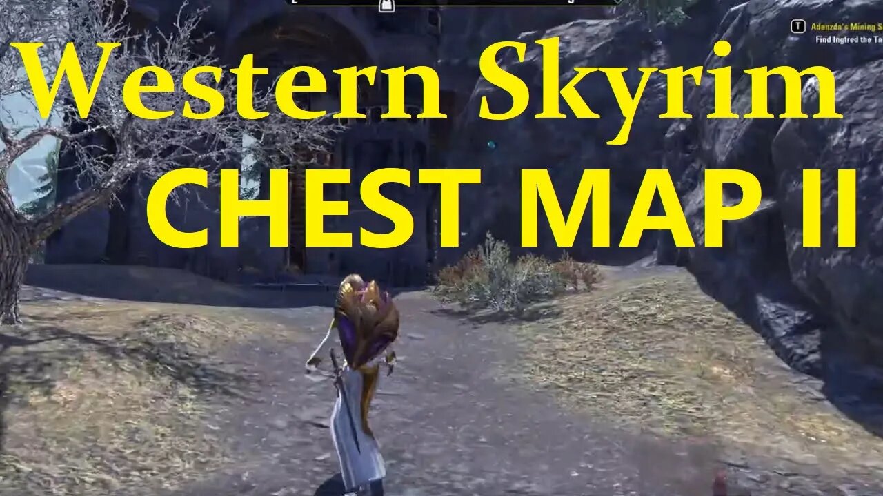 ESO GREYMOOR - Western Skyrim Treasure Map #2 Chest Location! (Elder Scrolls Online)