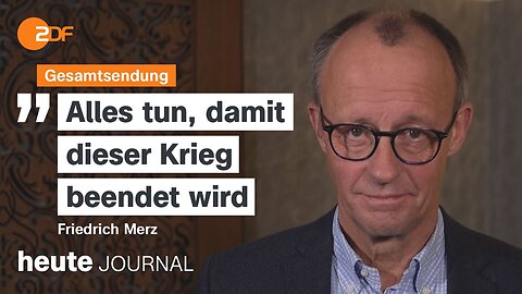 heute journal vom 09.12.2024, Gefängnis Saidnaja befreit, Merz in Kiew, Stahlgipfel im Kanzleramt