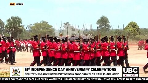 VARIOUS SECURITY ORGANS MATCH AT THE 61st INDEPENDENCE CELEBRATION IN KITGUM