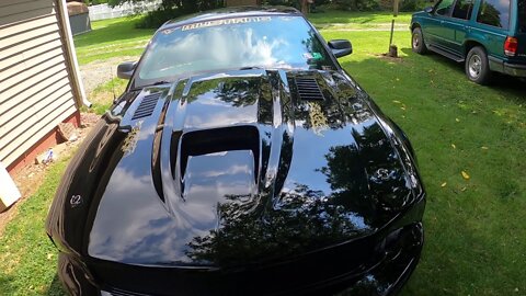Ford Mustang 2005-2009 Type-SMS Style Functional Heat Extraction Ram Air Hood