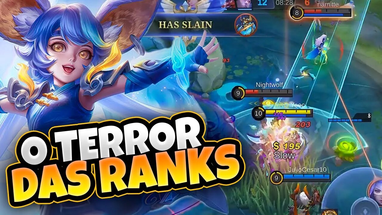 PEGUEI NANA NO MÍTICO! É O TERROR DAS RANQUEADAS | MOBILE LEGENDS