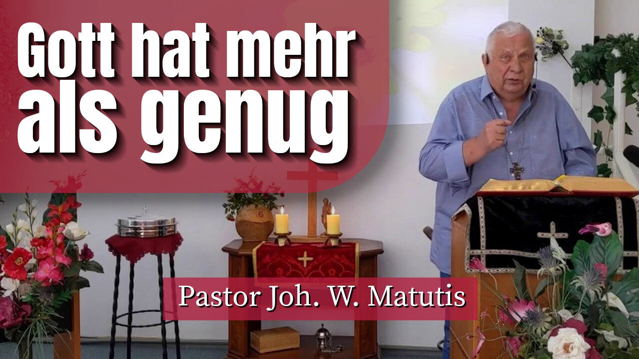 Gott hat mehr als genug