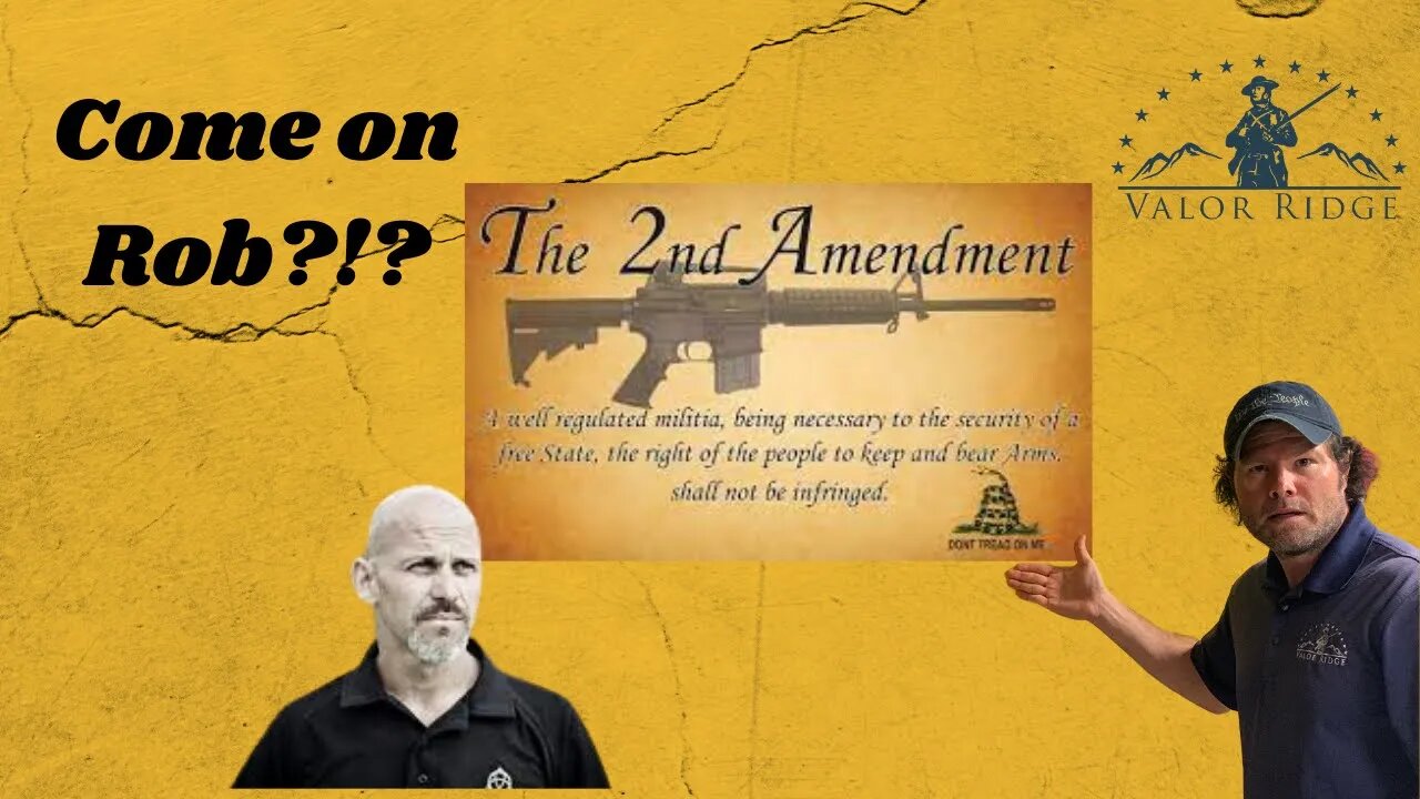 Firearm Instructor Rob Pincus Calls for Gun Control!--My Lesson to Him