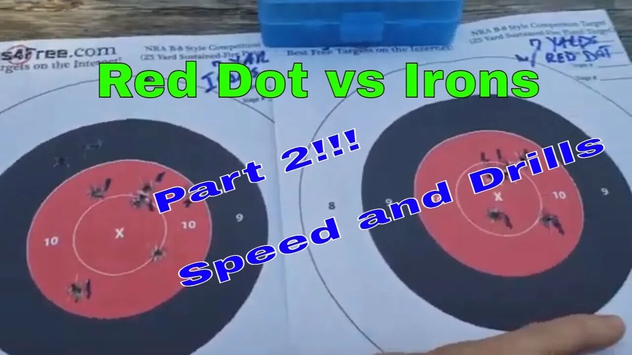 Iron Sights vs Red Dots on a Pistol- Part 2- Speed and Practical Drills Test