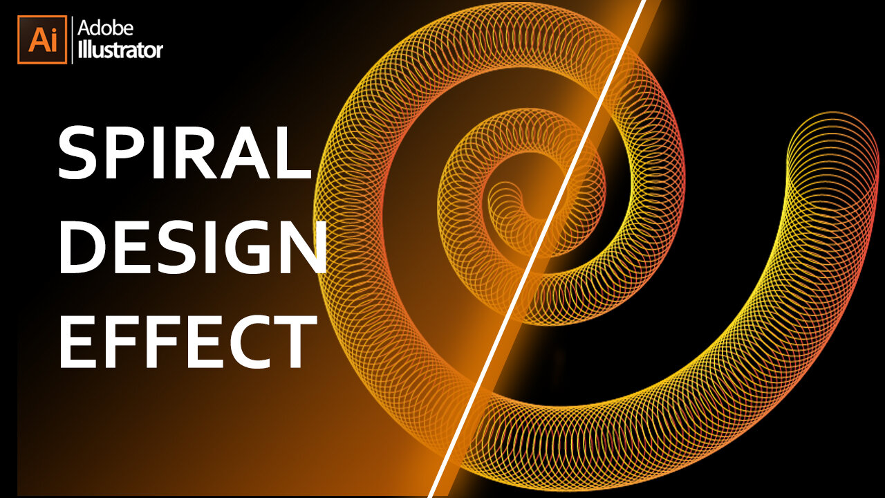 Spiral Design Effect in Illustrator | Short Video| Illustrator Tutorial