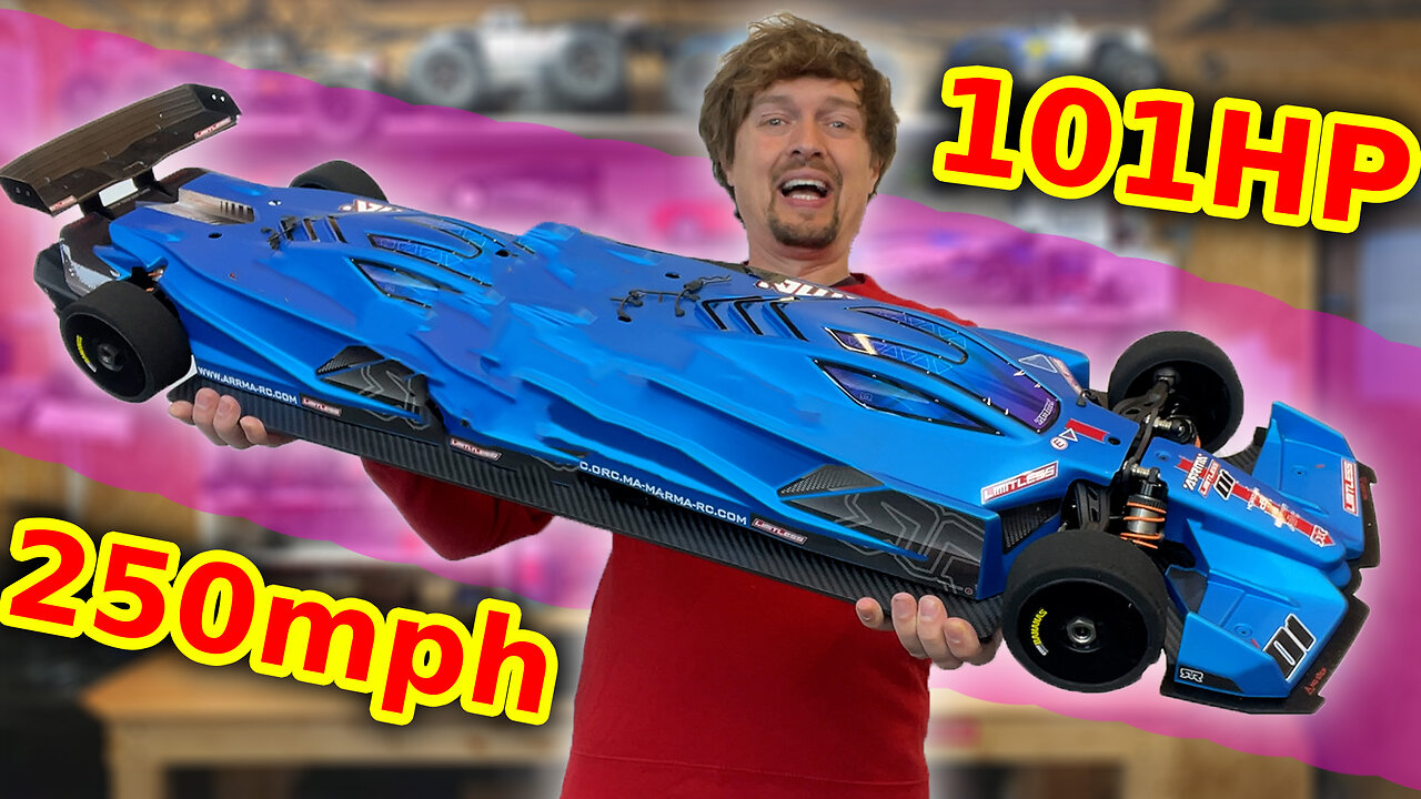 100HP 32s Quad Motor World's FASTEST RC Car build