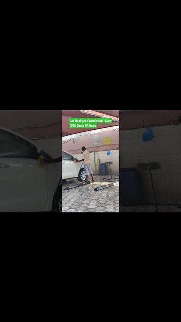 Car Wash job Commission...Slary 1200 Deuty 10 Hours #wash #carwashjob #job #vacancy #gulfjob #shorts