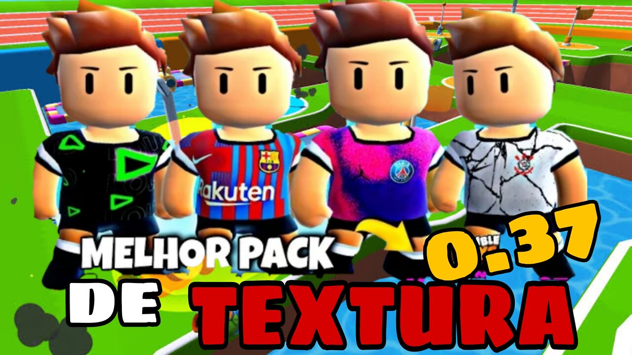 (Como Baixar) PACK TEXTURA CAMISA DE TIME STUMBLE GUYS 0.37