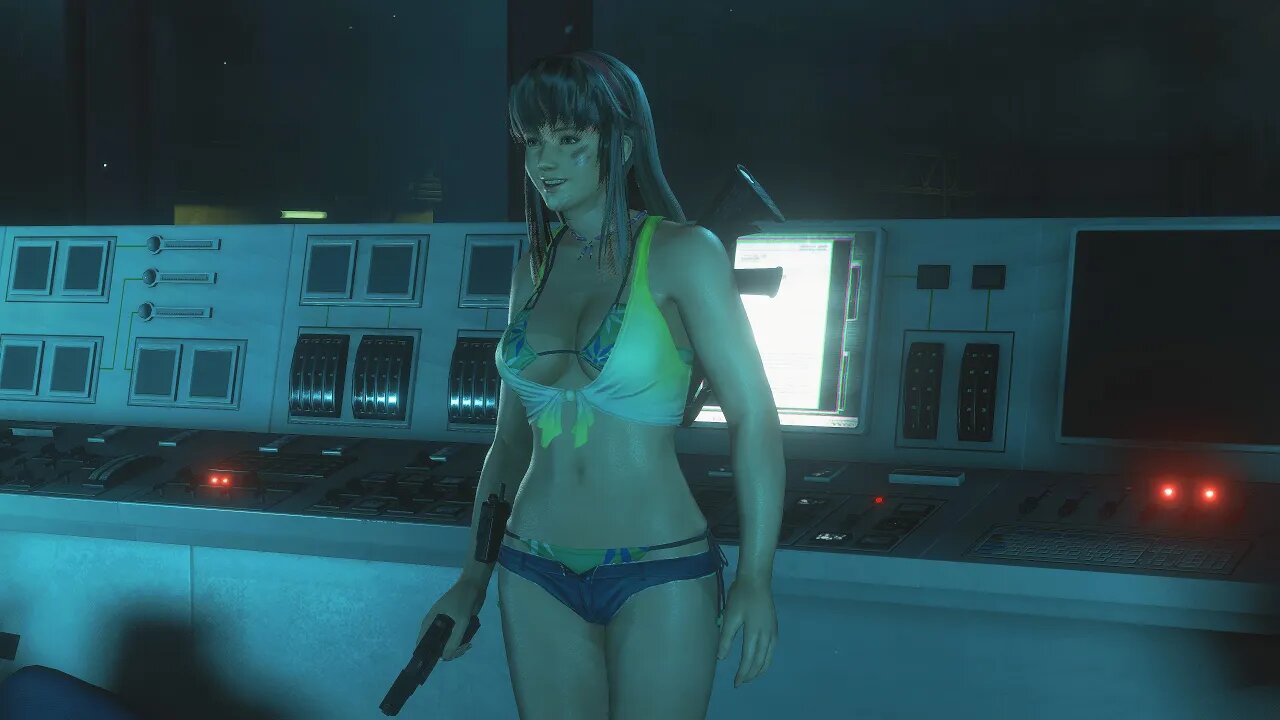 Resident Evil 3 Remake Jill as Hitomi Libra outfit mod [4K]