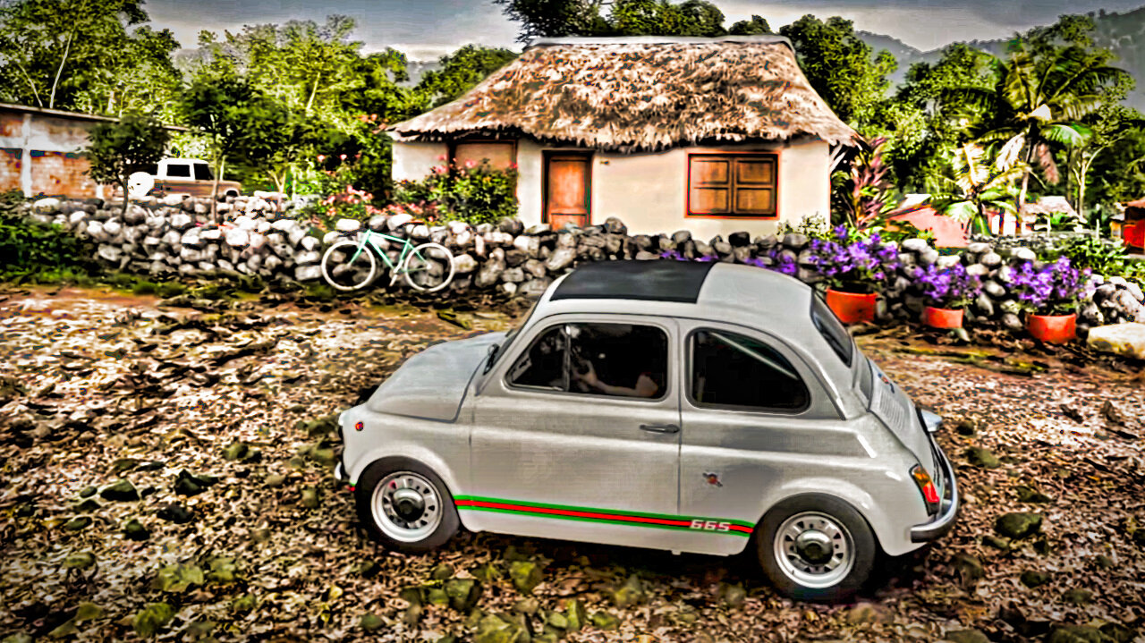 1968 Abarth 595 ESSEESSE. Upgraded from 28 HP to 94 HP. Let's see what this little 1100LB car can do