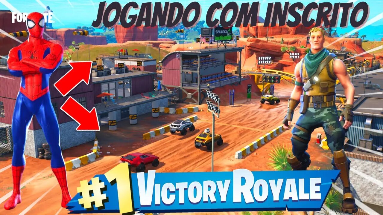 FORTNITE - DESAFIO JOGANDO COM INSCRITO DEU VITORIA ROYALLE