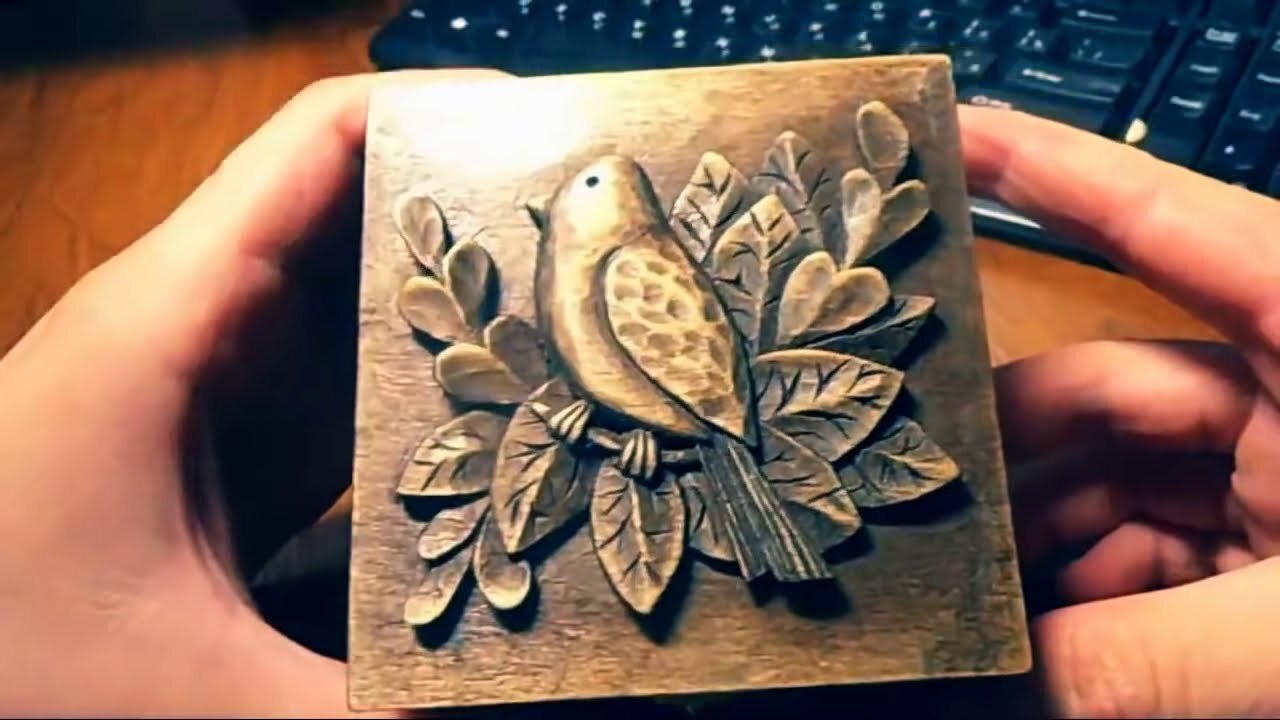 wood carving , Carved jewelry box , Carving On Wood art , gift , that give , how to make