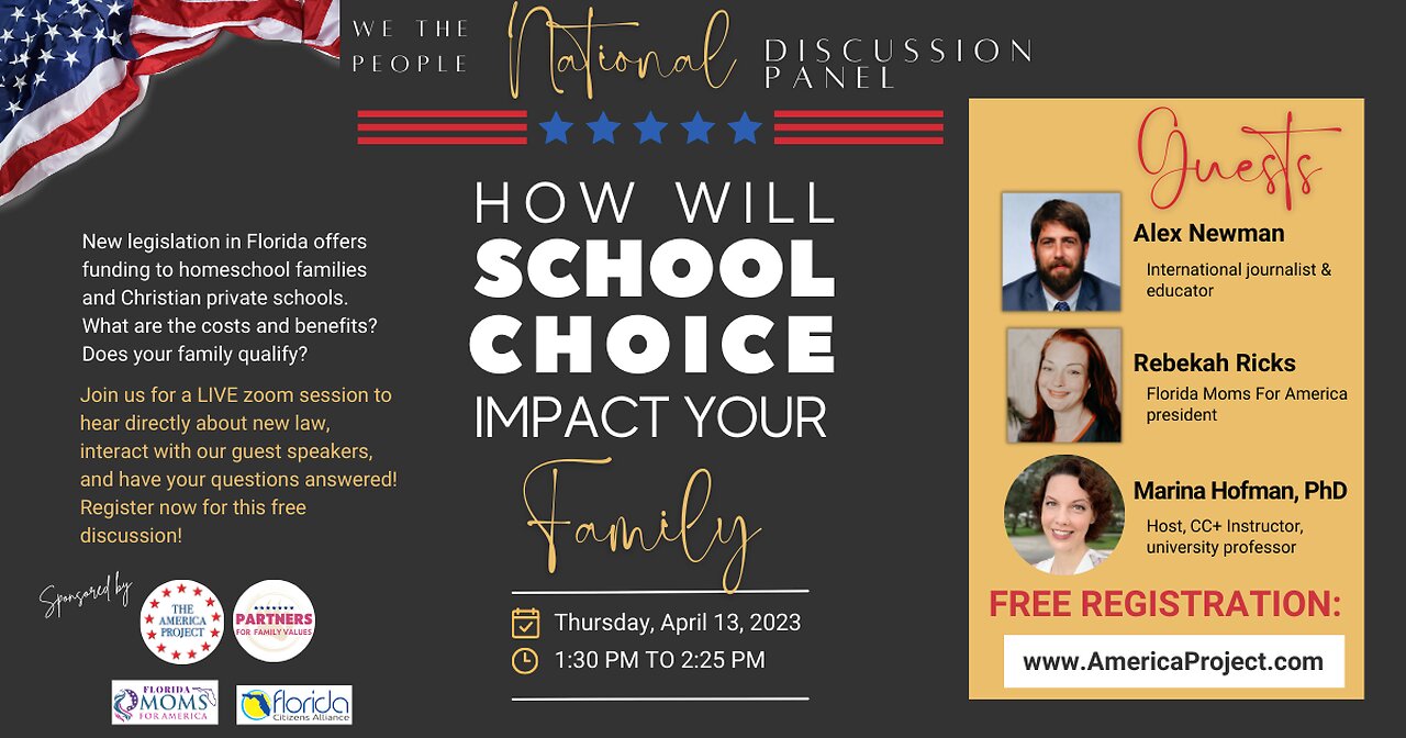 WE THE PEOPLE ZOOM CALL - HOW WILL SCHOOL CHOICE IMPACT YOUR FAMILY?