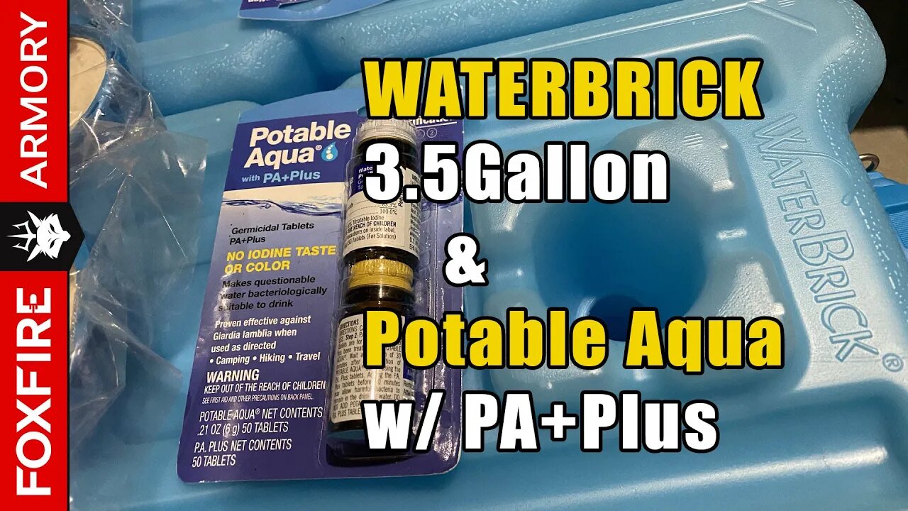 WaterBrick & Potable Aqua - FIRST LOOK