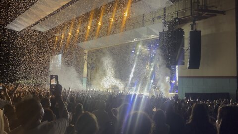 Showing off at pitbull concert