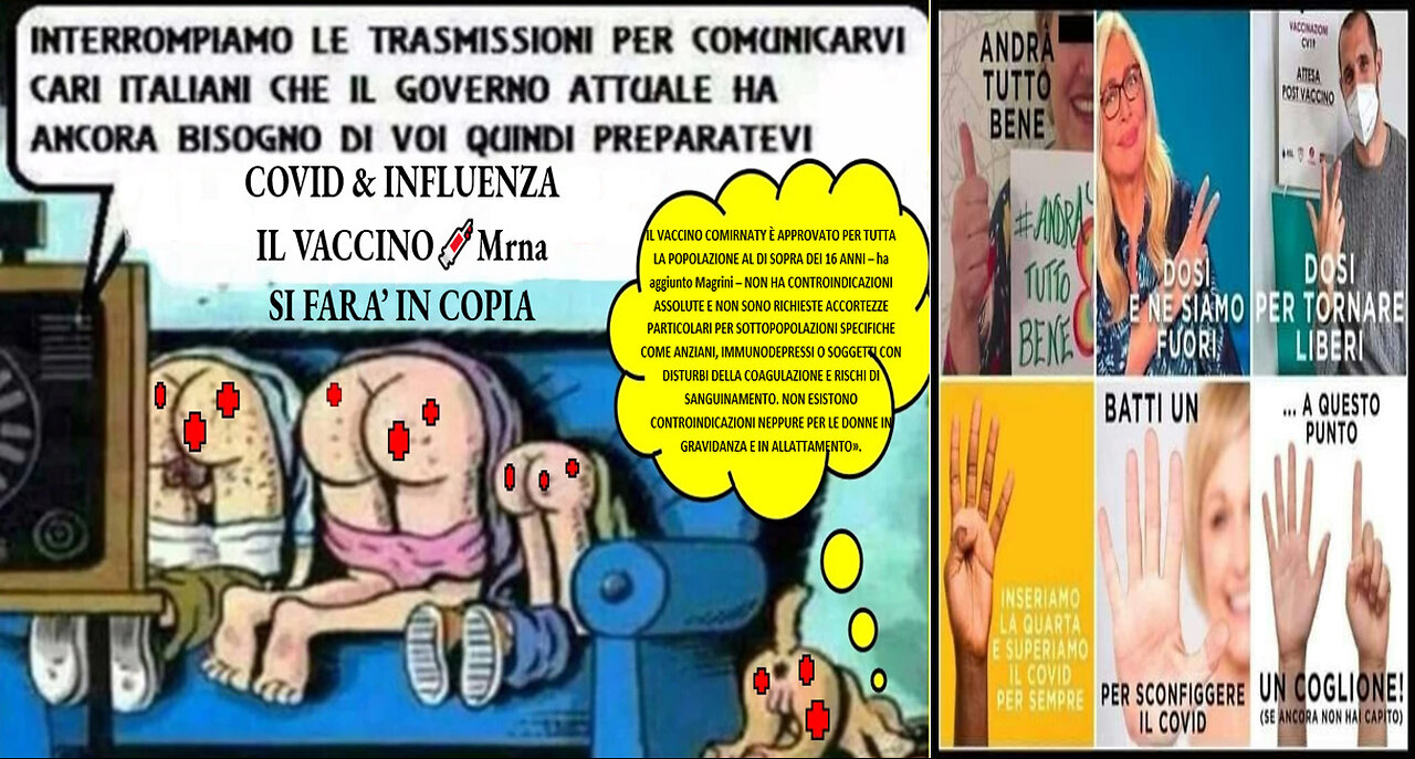 💉💀⚰️ANTINFLUENZALE & COVID ACCOPPIATE MA TUTTE A MRNA 💉💀⚰️DIVENTERA' OBBLIGATORIO SOTTO FORMA DI...