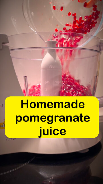 Cheers to the sweet taste of homemade pomegranate juice! Made with love and bursting with flavor
