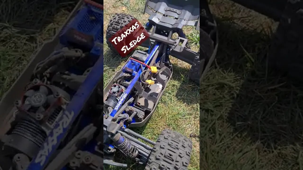 Traxxas Sledge shock setup