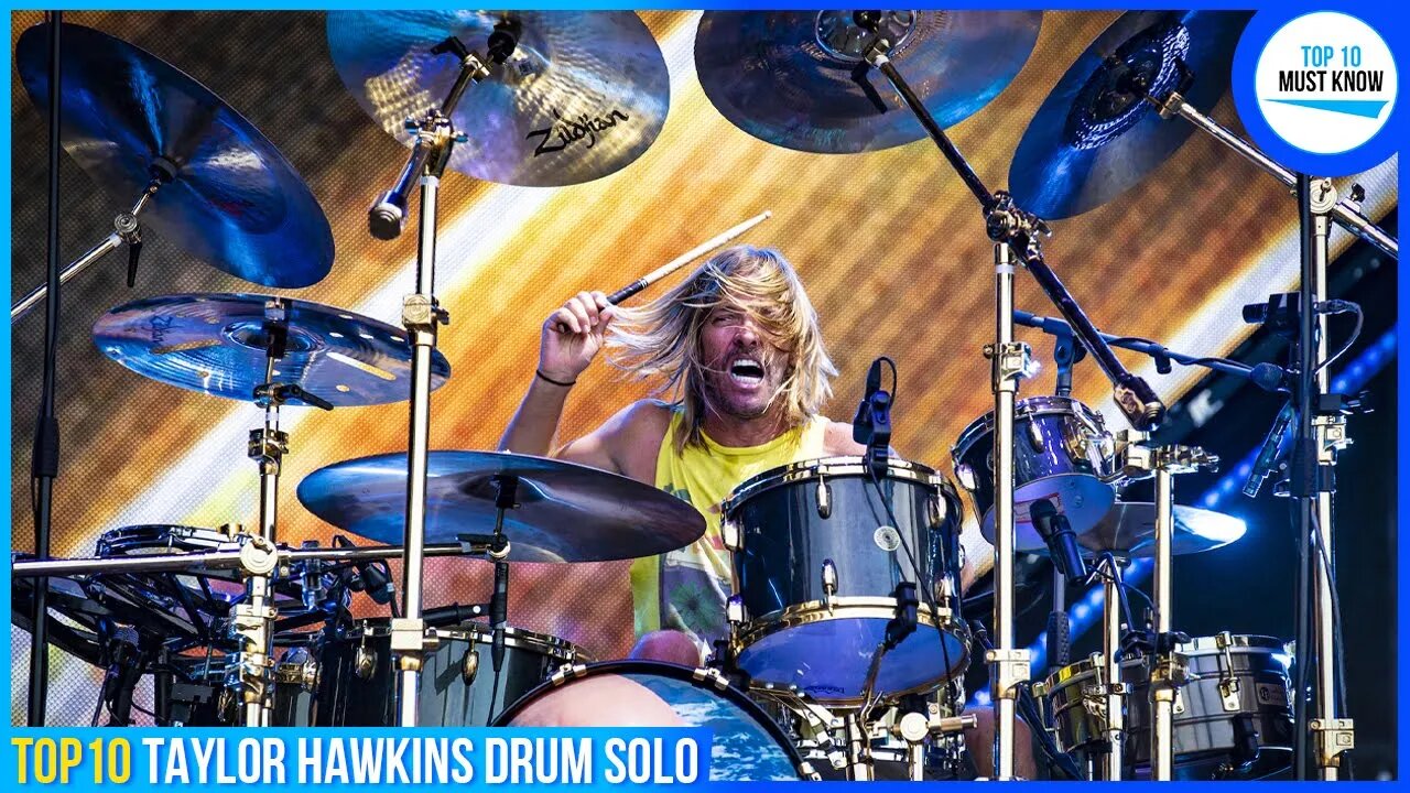 Top 10 Taylor Hawkins Drum Solo [ R.I.P. 😔💔 ]