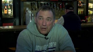 Nick Allegretti's high school coaches celebrate his touchdown