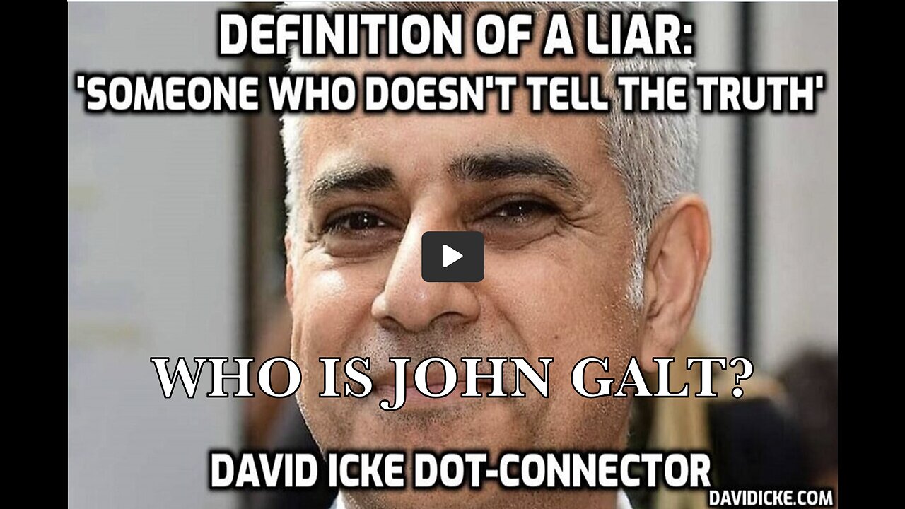 David Icke W/ Definition Of A Liar: 'Someone Who Doesn't Tell The Truth' THX John Galt.