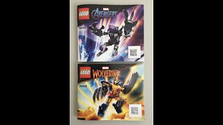 Lego Black Panther and Wolverine Sets