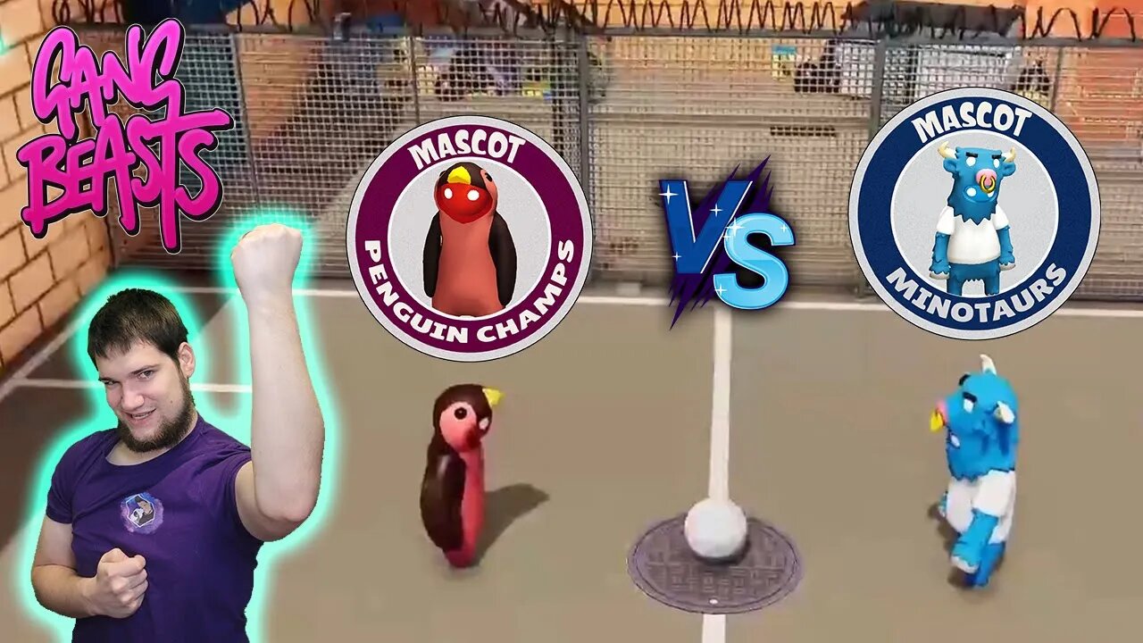 The Penguin Champs vs The Minotaurs! Mascot Football!
