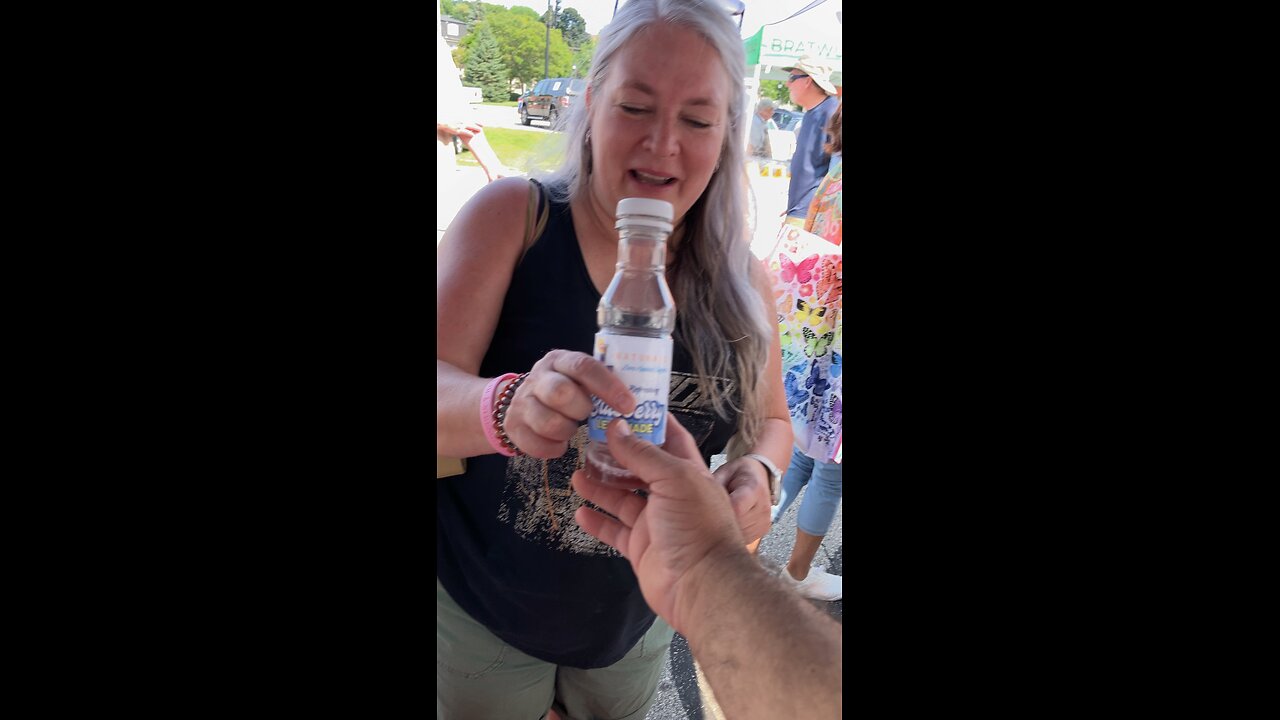 Blueberry lemonade samples