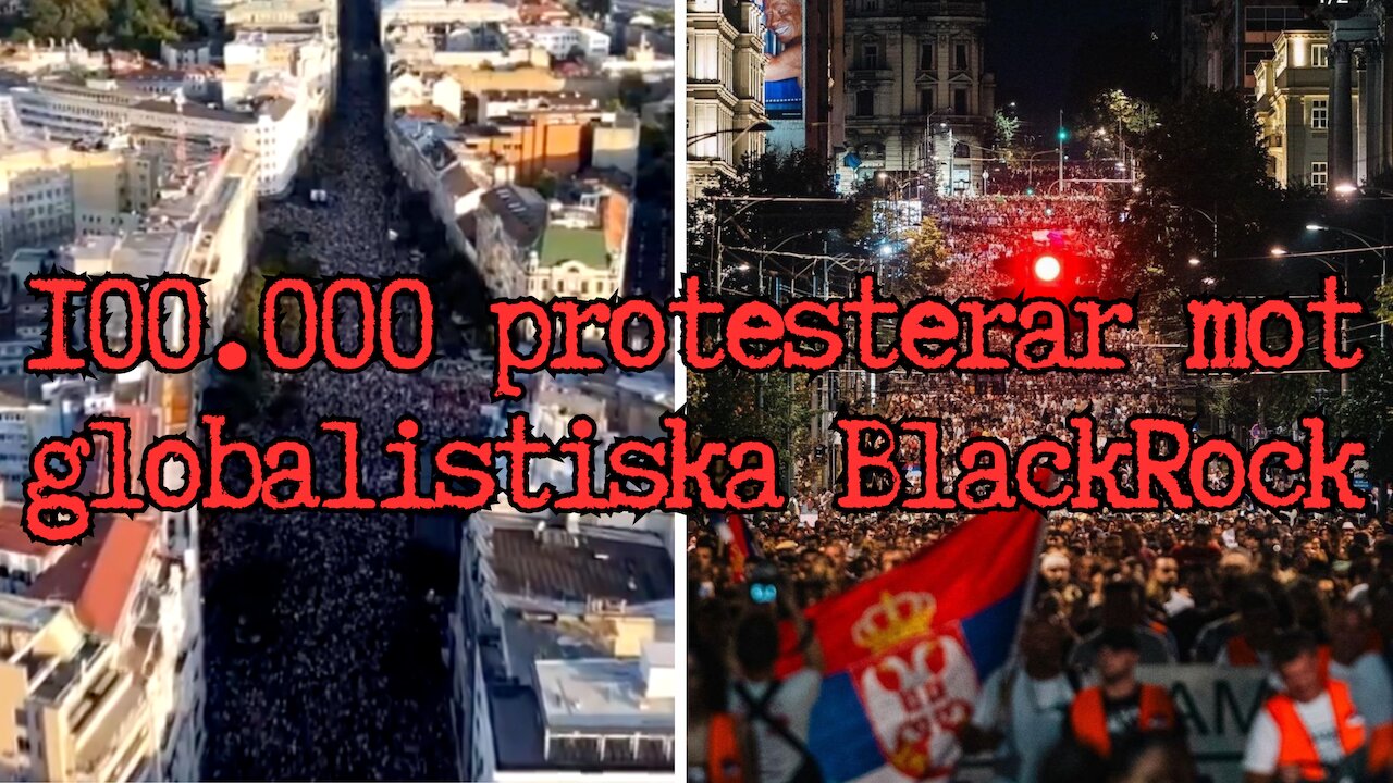 Media mörkar enorm protest mot BlackRock - 100.000 personer deltog