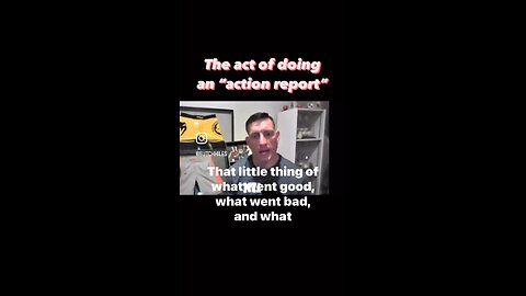 Do you do action reports after training?