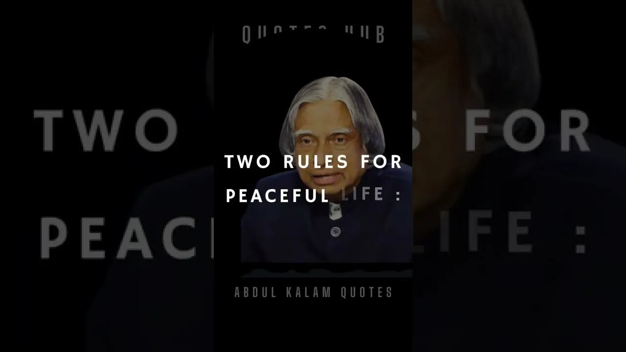 One of the Most Inspiring Quotes from APJ Abdul Kalam || #quotes || #shorts