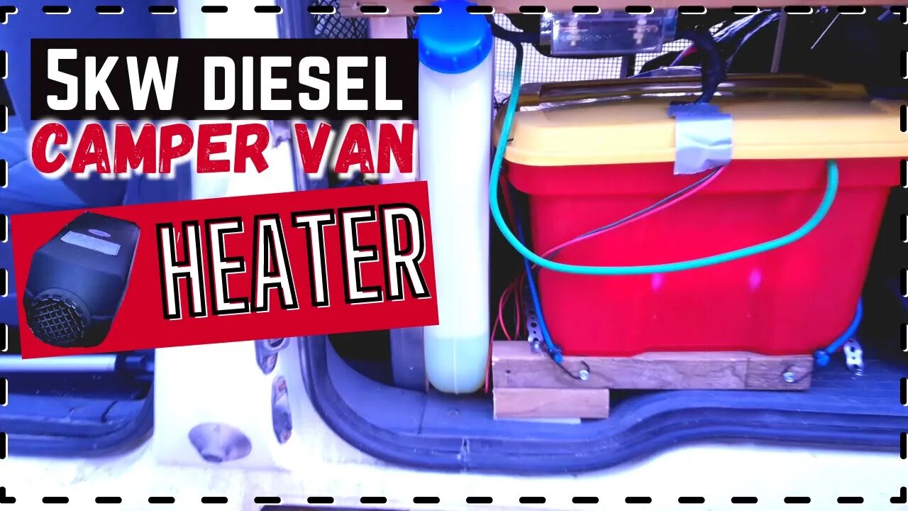 Big heat in a tiny camper van! | 5 KW Diesel Heater for Transit Connect