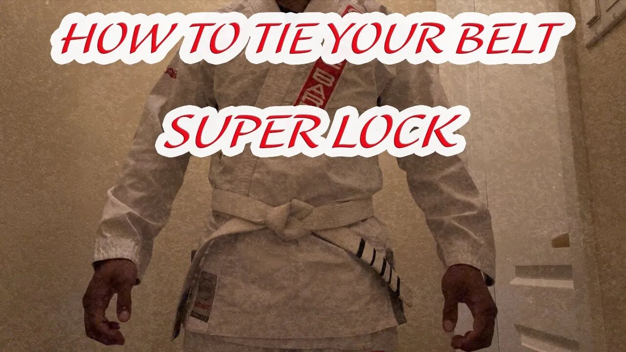 HOW TO TIE YOUR BELT BJJ